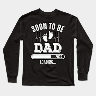 Dad Est 2024 Soon To Be Dad Pregnancy Announcement 1st Time Long Sleeve T-Shirt